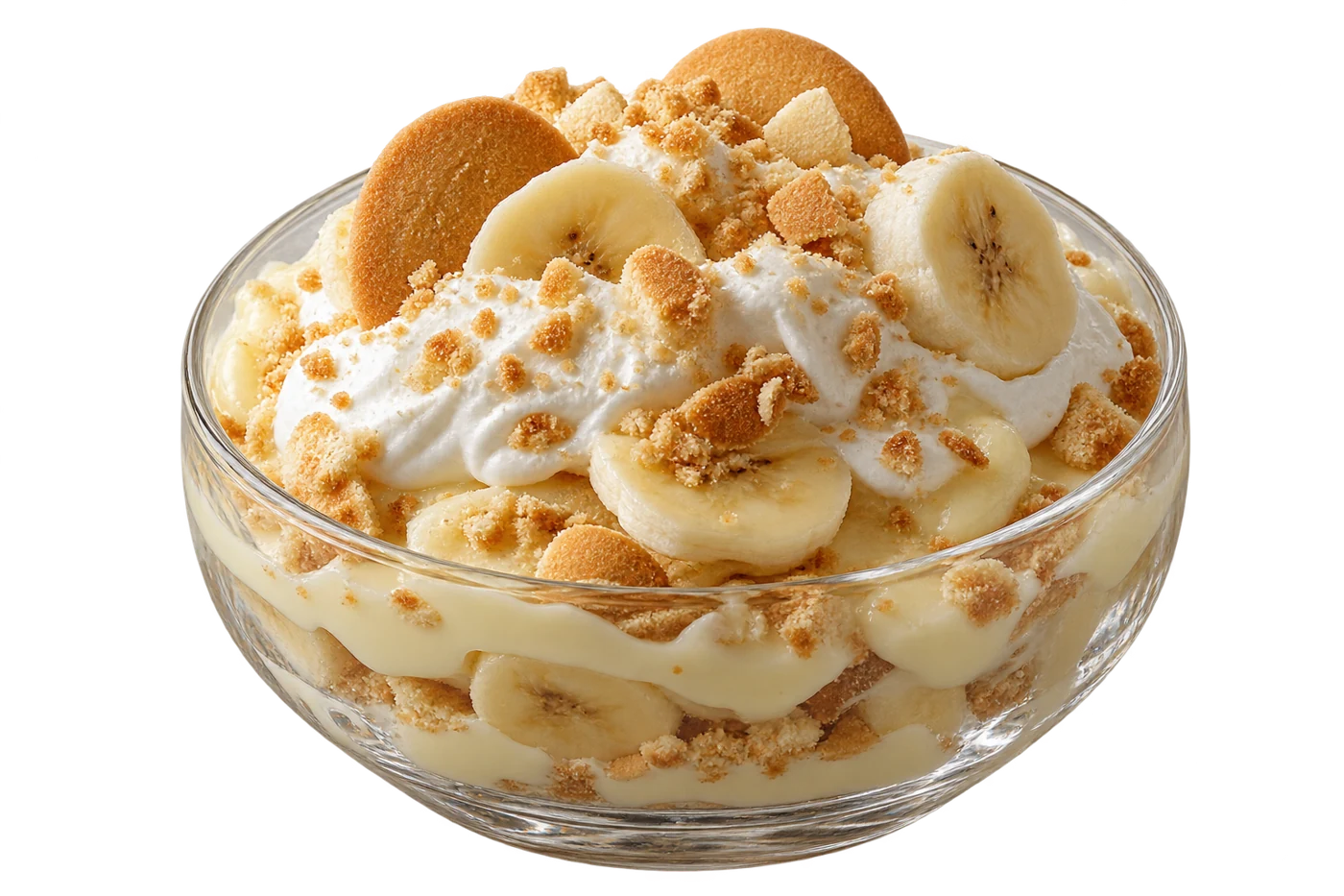 Banana pudding, an illustrative Chef Jay menu presentation